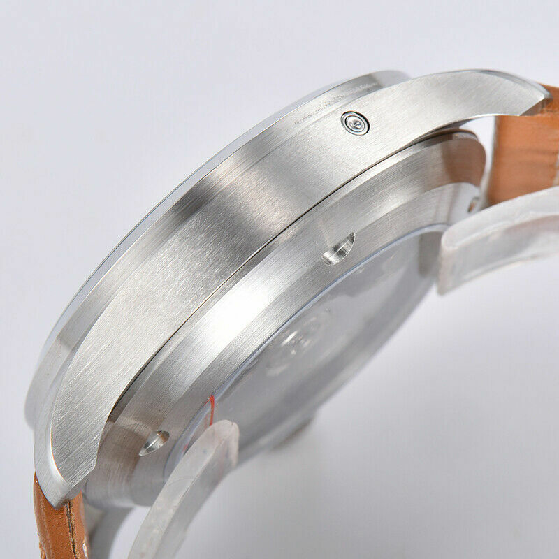 PARNIS Gents 46.5mm Automatic Watch for Men Power Reserve Movement Wristwatches