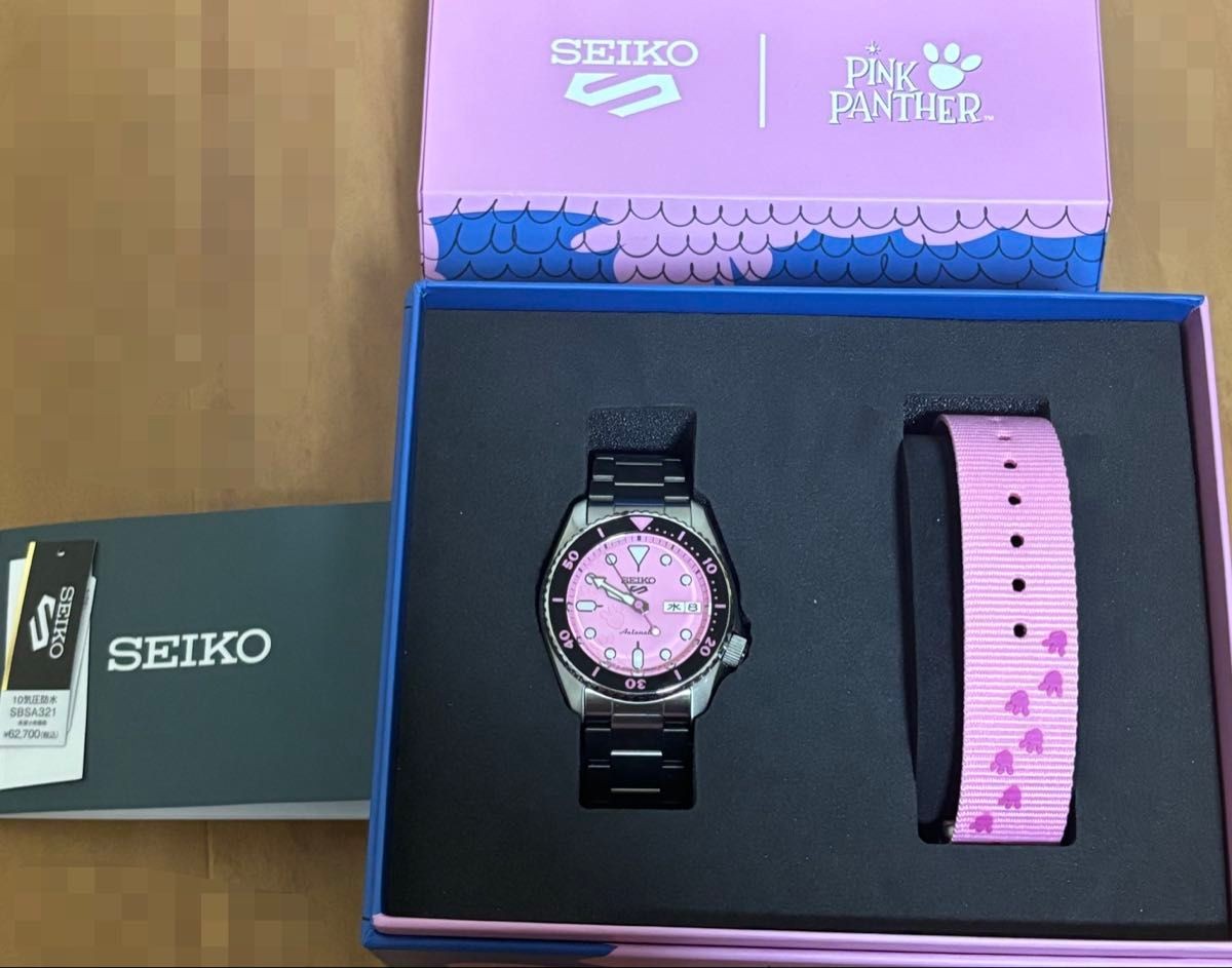 Seiko 5 Sports SBSA321 Pink Panther Automatic Limited 9,999 pcs Japan Watch