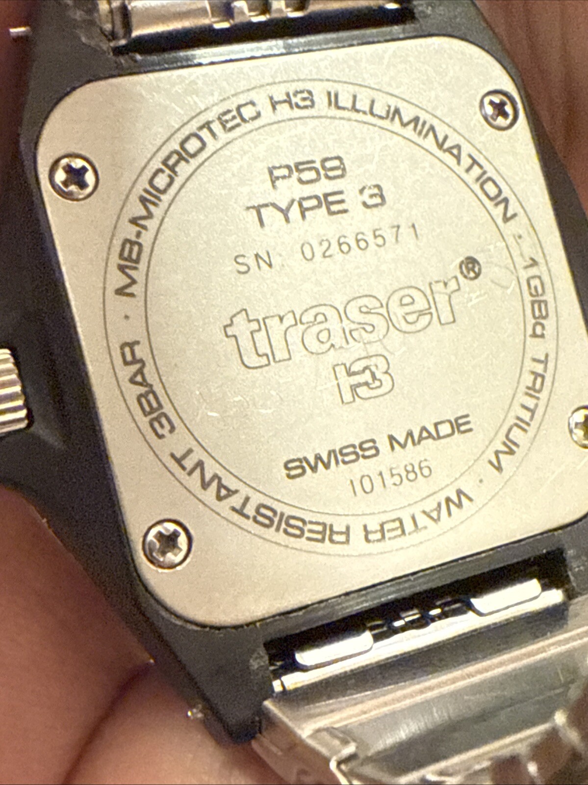 Men’s military watch – Traser H3 P59 I3 Army Mil-Spec w Tritium resin new batter