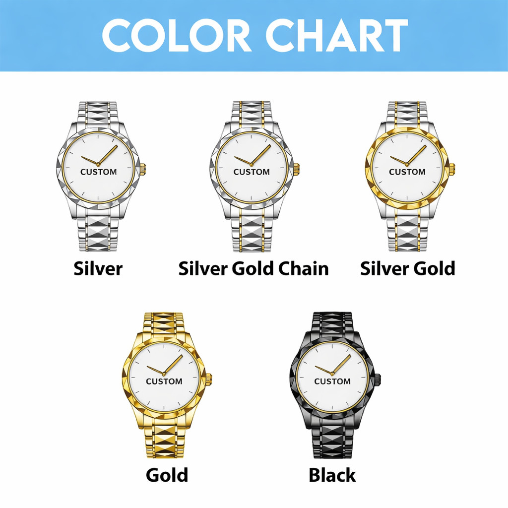Personalized MU Alloy Luxury Quartz Watch