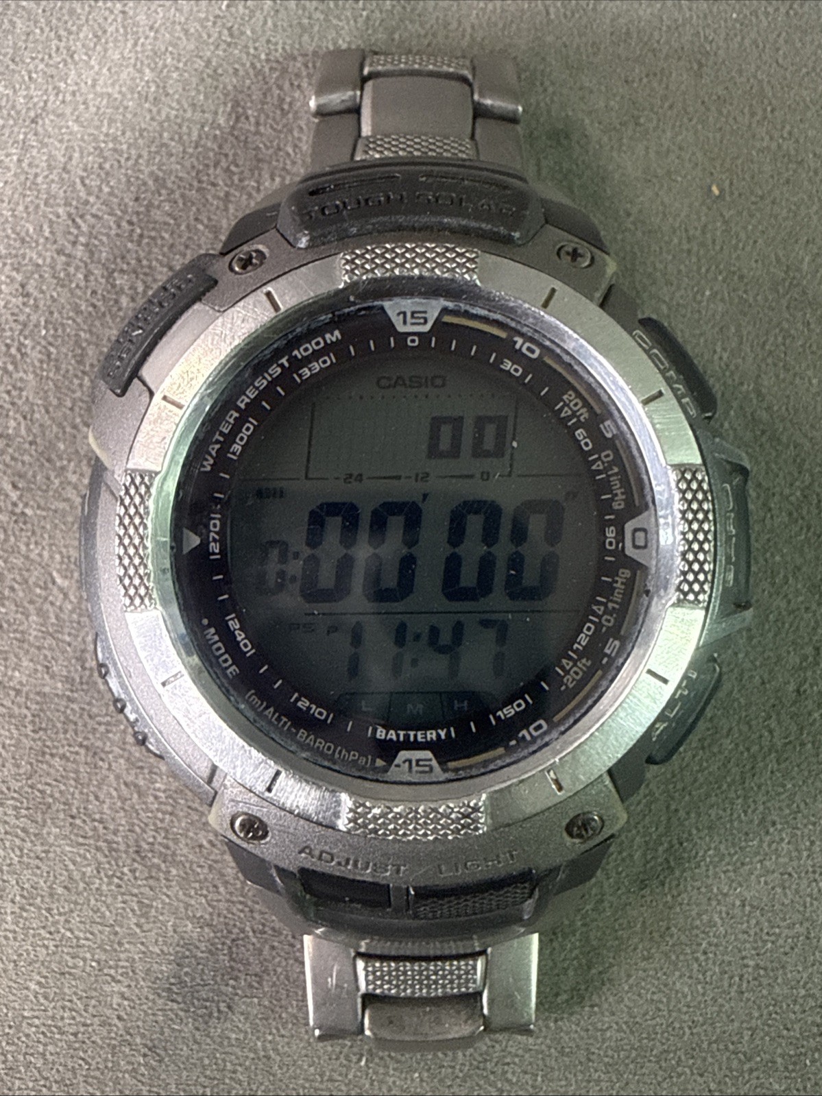 Casio PAG-80T Tough Solar, Triple Sensor, Pathfinder Watch
