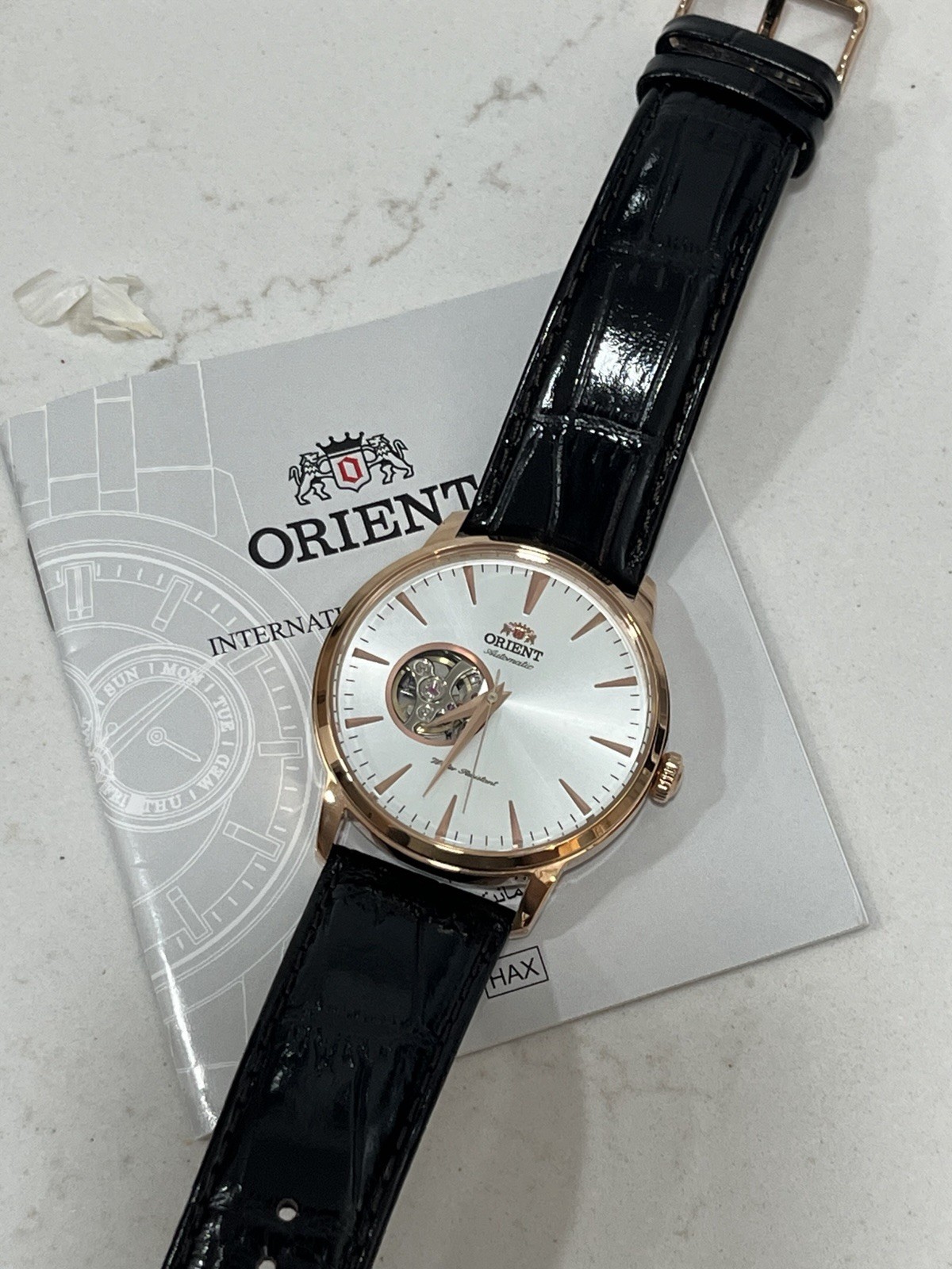 Orient Bambino Open Heart Automatic Watch FAG00003W0
