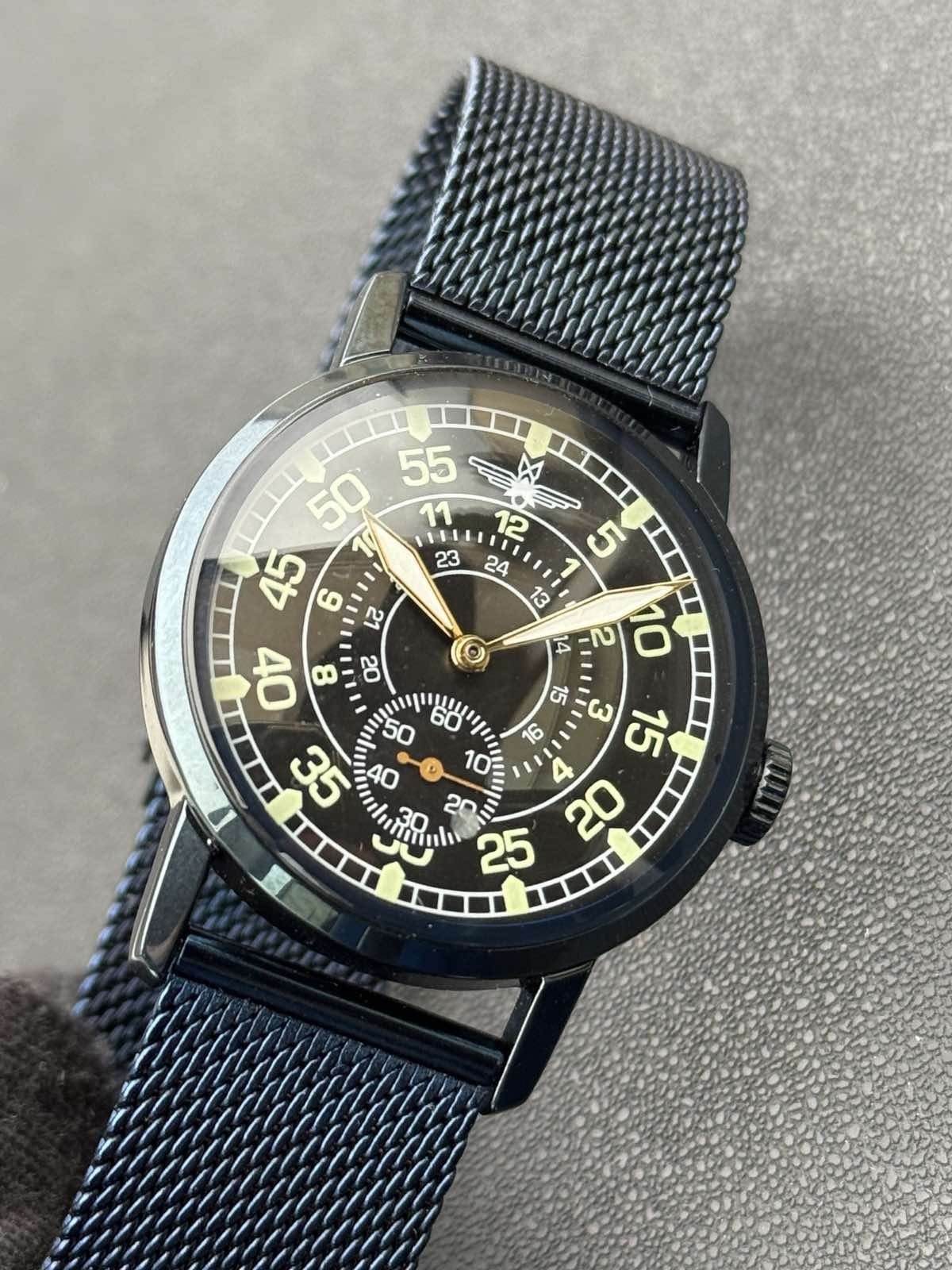 Watch ZIM Pobeda Aviation Soviet Military Men’s Mechanical Rare Vintage 1980s