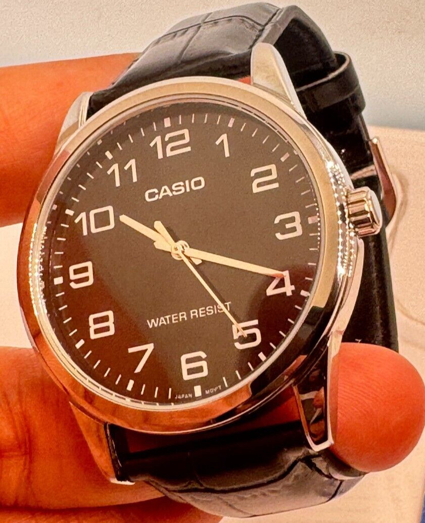 Casio Watch for Men, Classic Size 37 mm Diameter, Fits 8 inches Long , New Item