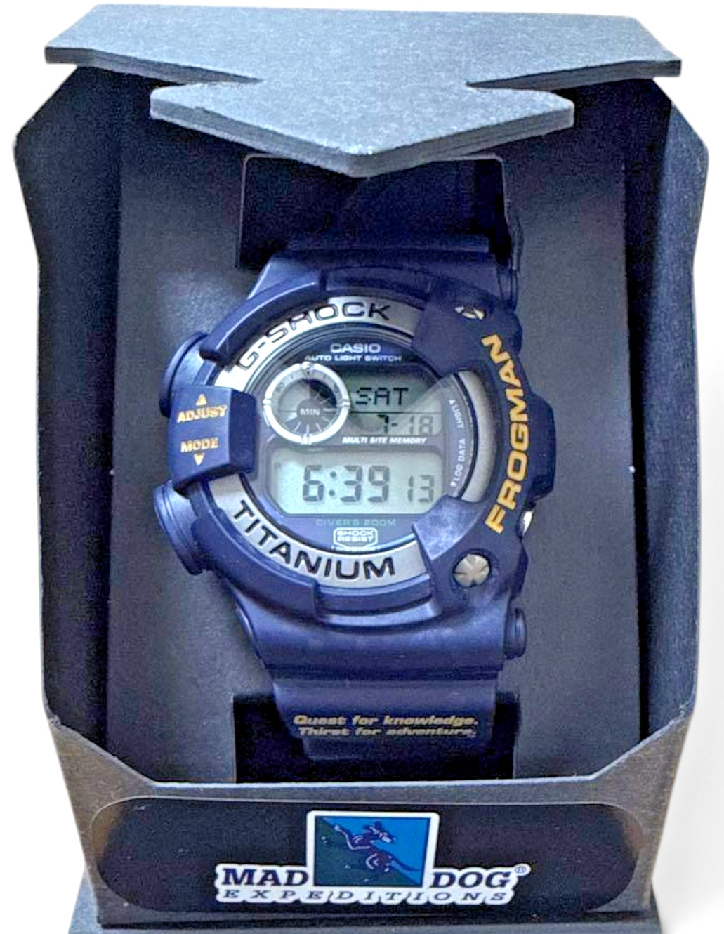 CASIO G SHOCK Frogman DW-9900MD Mad Dog Titanium Navy Digital Mens Watch Japan
