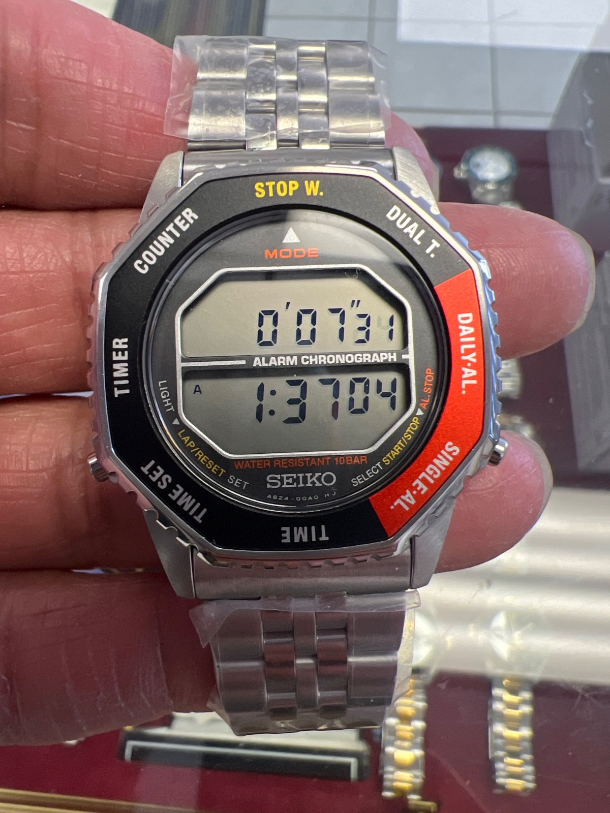 Authentic Seiko Rotocall🍻chronograph quartz Digital watch SMGG19🎁