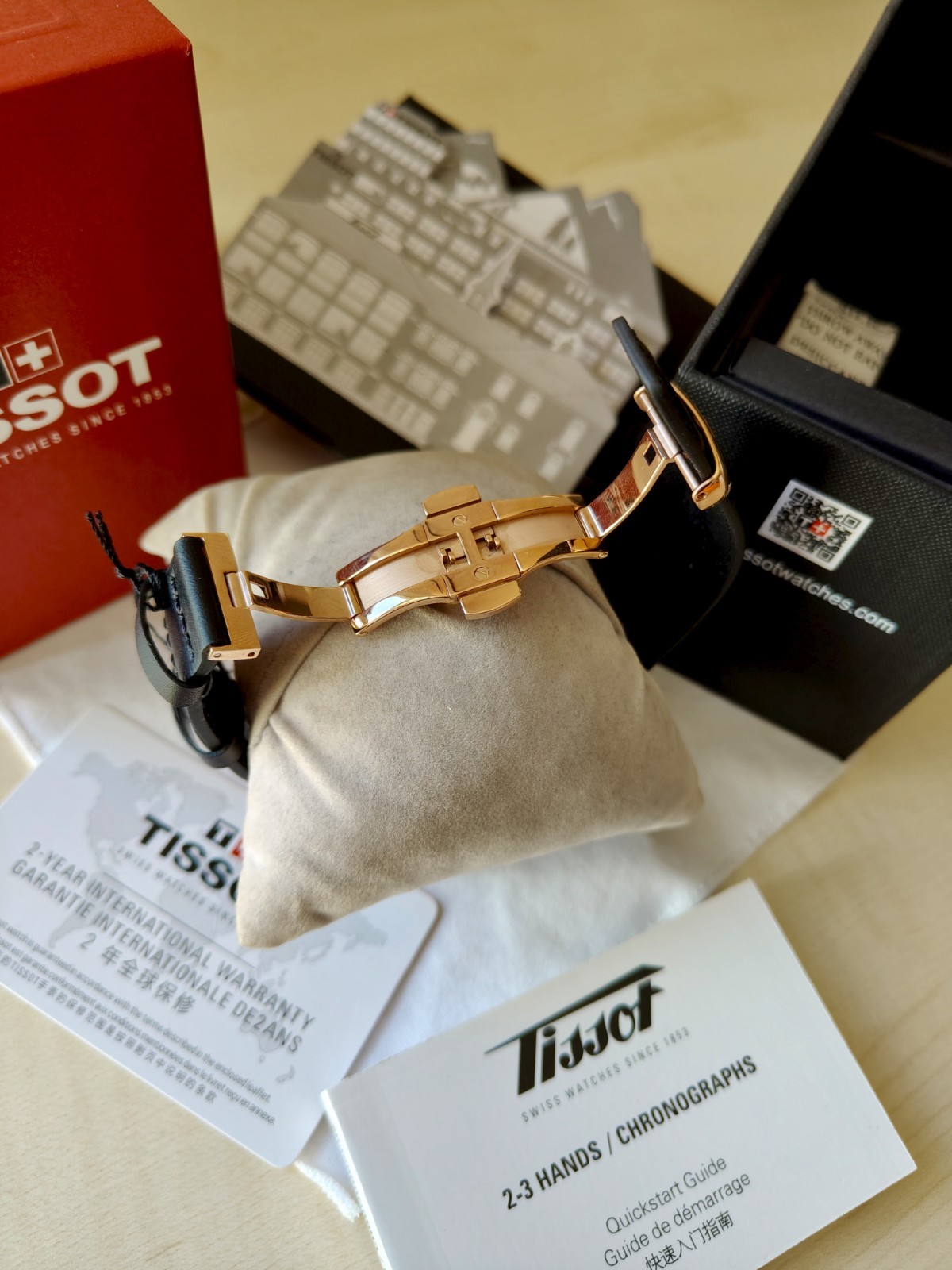 Tissot PRS516 Motorsport Racing Steel Chronograph Men’s Watch Black & Gold Dial