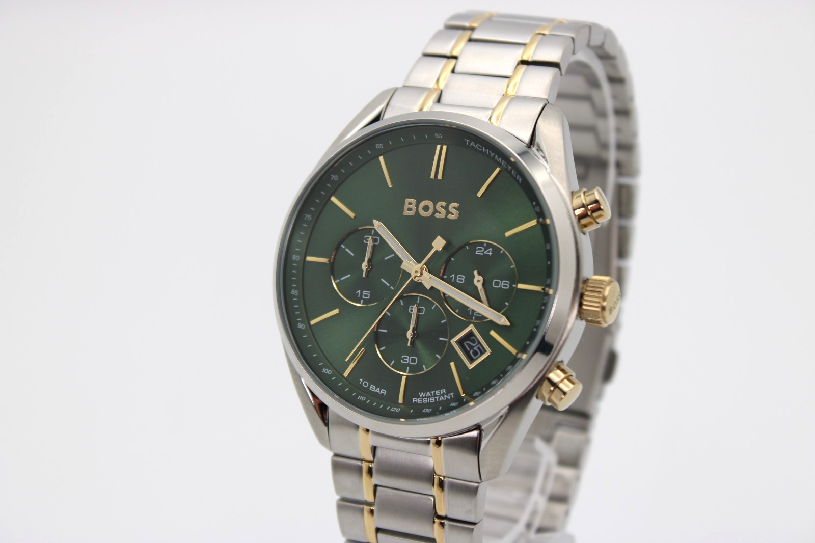 HUGO BOSS 44mm Green Dial Men’s Watch Champion HB1513878