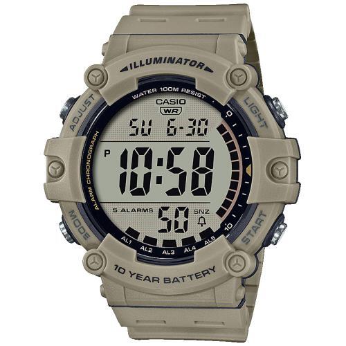 Casio Men’s Quartz Resin Strap Khaki Digital Wrist Watch AE-1500WH-5AVCF