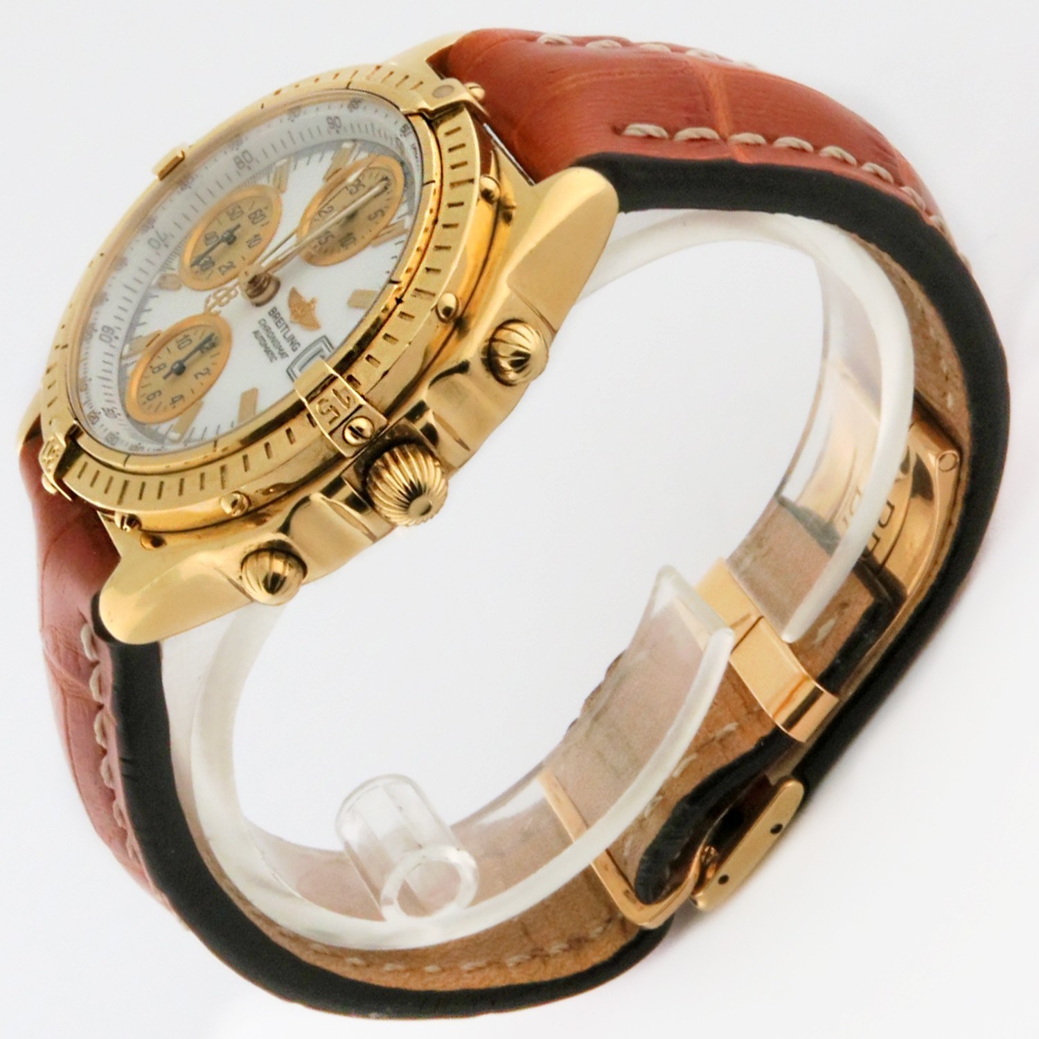 Breitling Chronomat GT 18K Gold Automatic Chronograph 40mm K13050.1 w/Papers