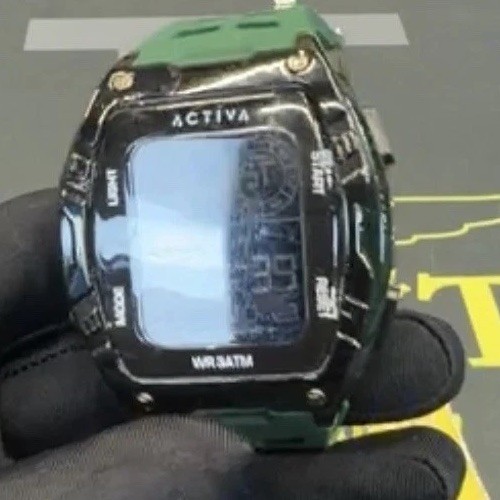 Activa X Invicta ACW8130-003 Mens Digital Sport Watch 46mm Army Green New