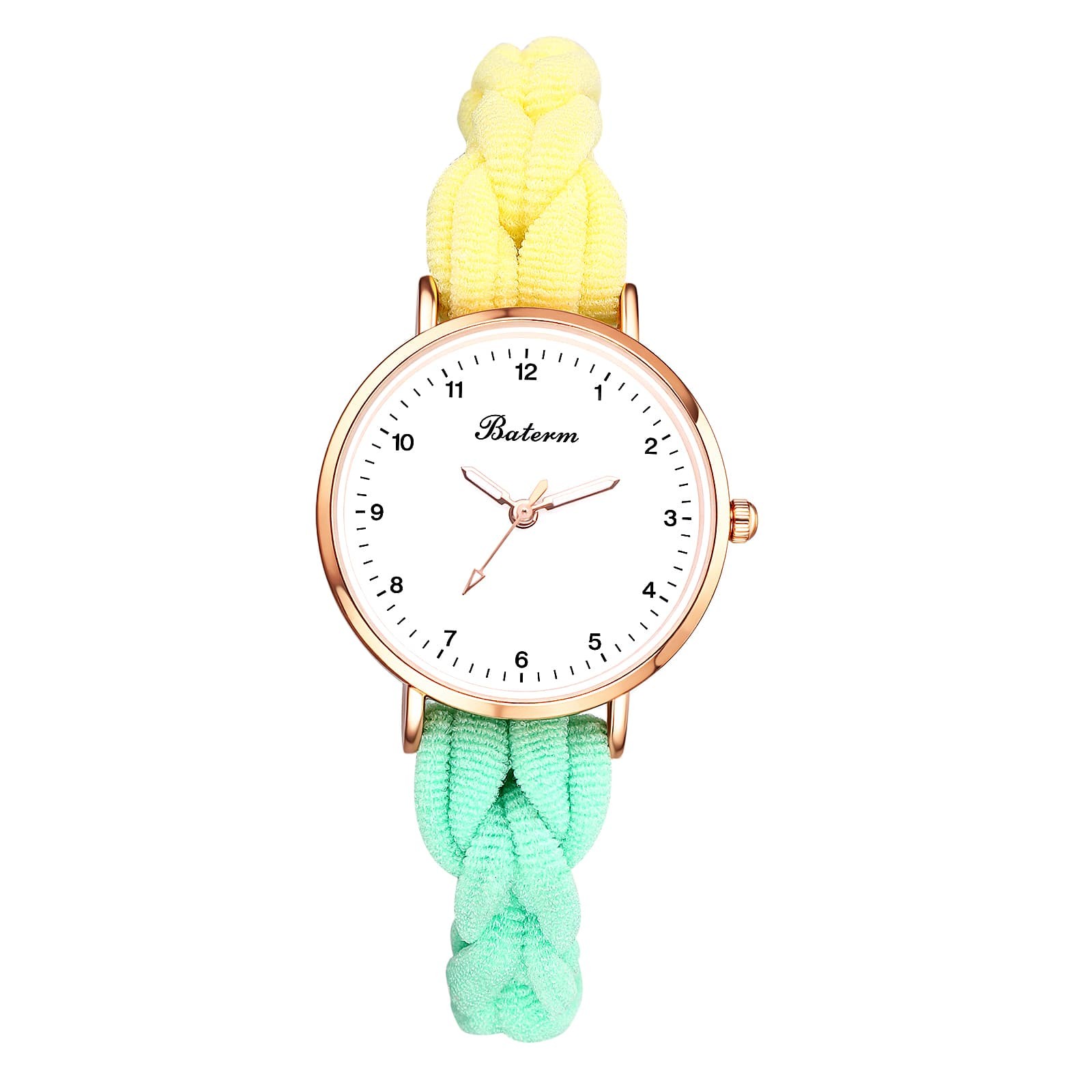 Quartz Analog Elastic Rope Wristwatch Macaron Hair Band Elastic Thin For Student