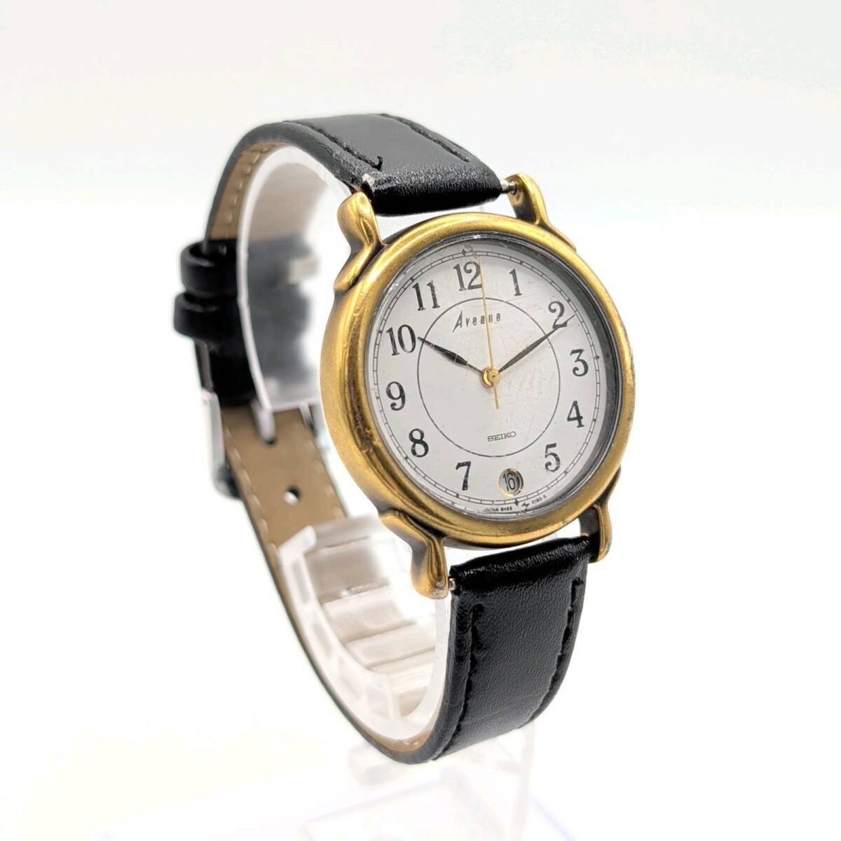 SEIKO AVENUE 5H22 6210 Watch Y2K 00S Seiko Avenue Watch Women’s Quartz Round Gol