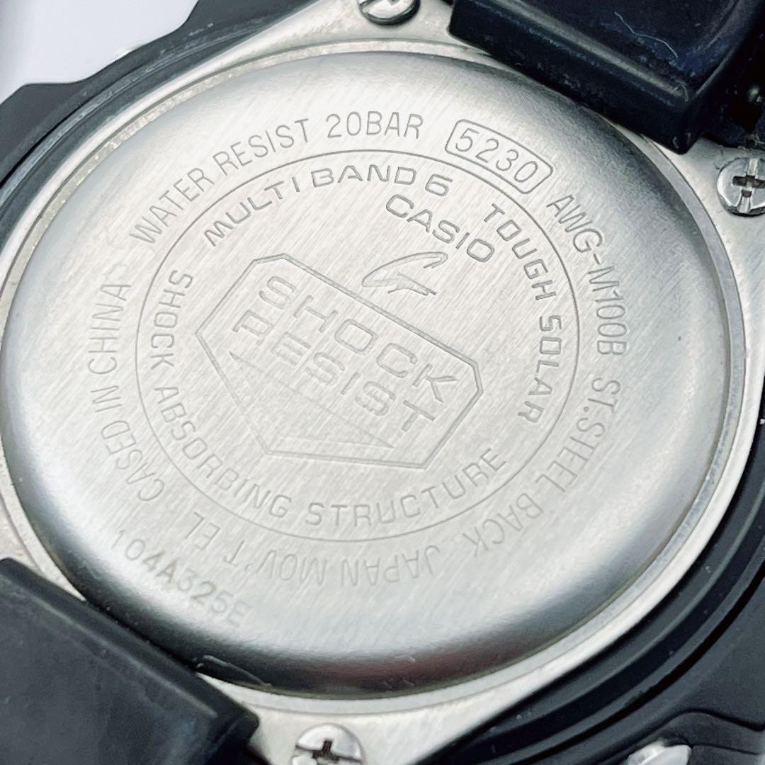 CASIO G-SHOCK AWG-M100B Radio-Controlled Solar Men Watch Working