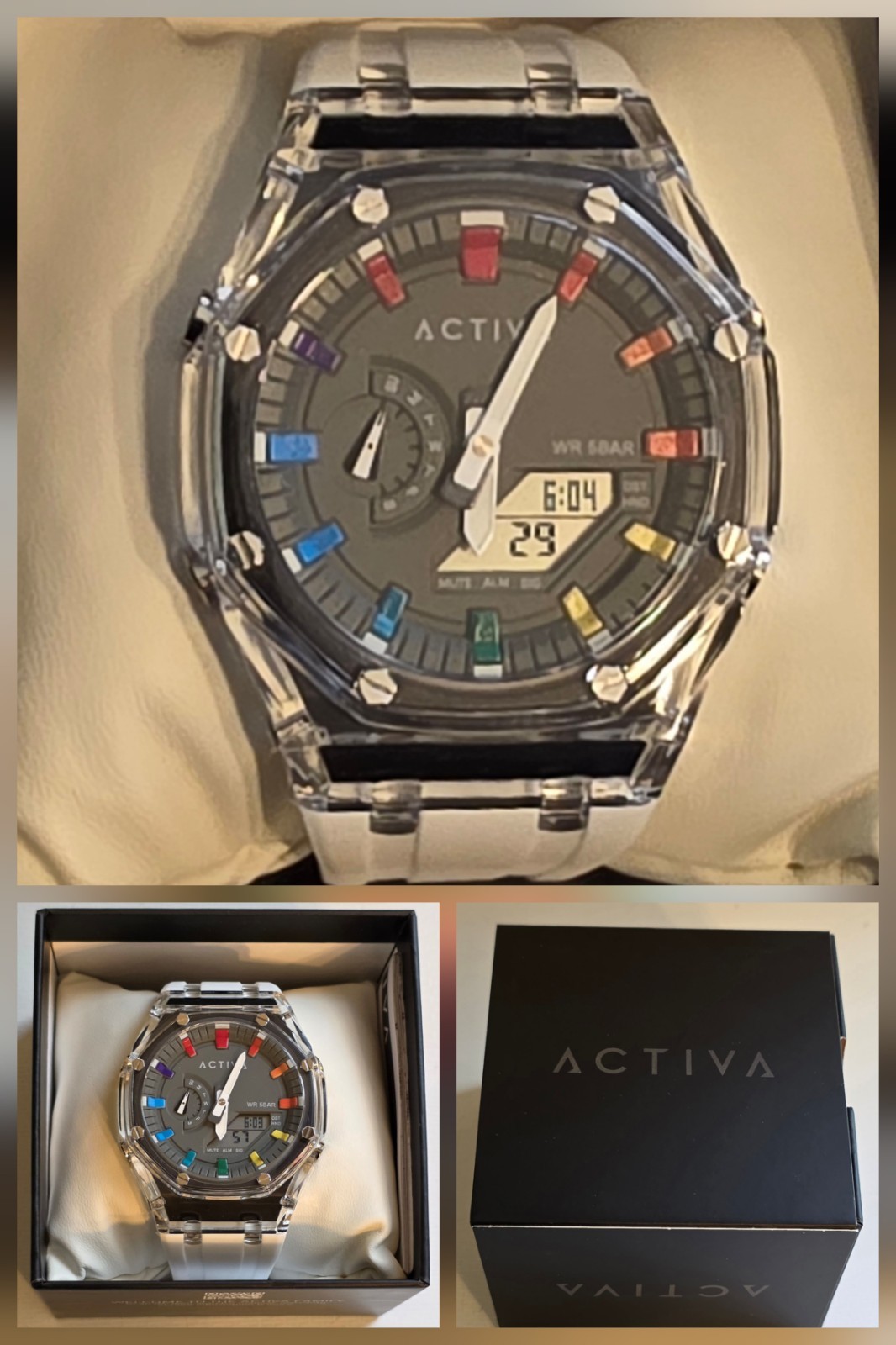 Activa X Invicta Digital Men’s Or Women’s Quartz Watch – 53 mm New In A Box