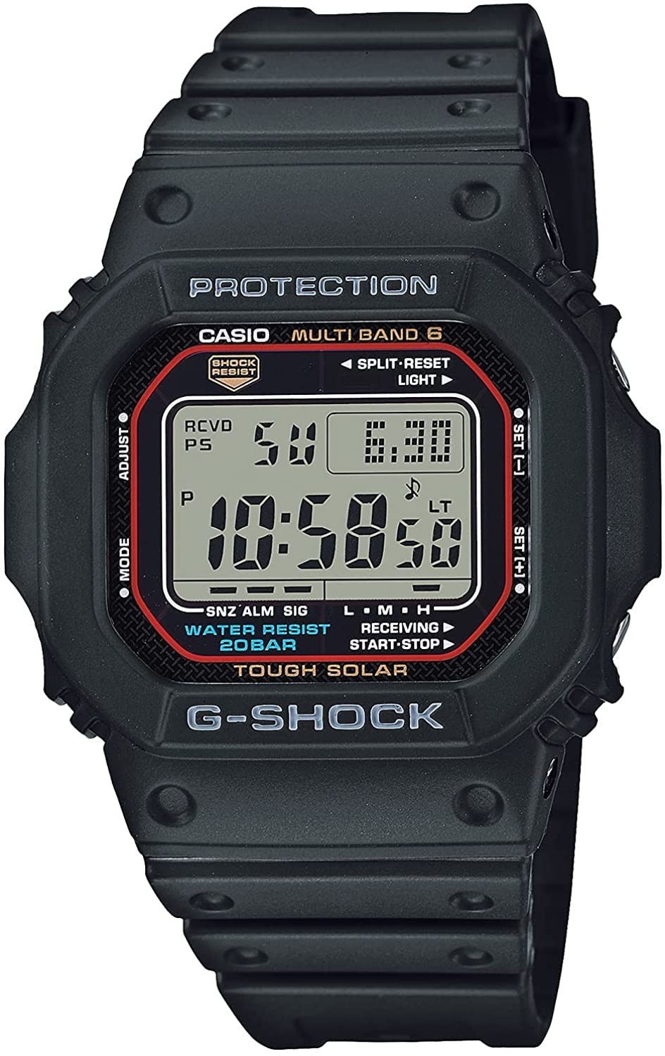 CASIO G-SHOCK G-Shock G-Shock 5600 SERIES Men’s Waterproof Radio Solar Dig