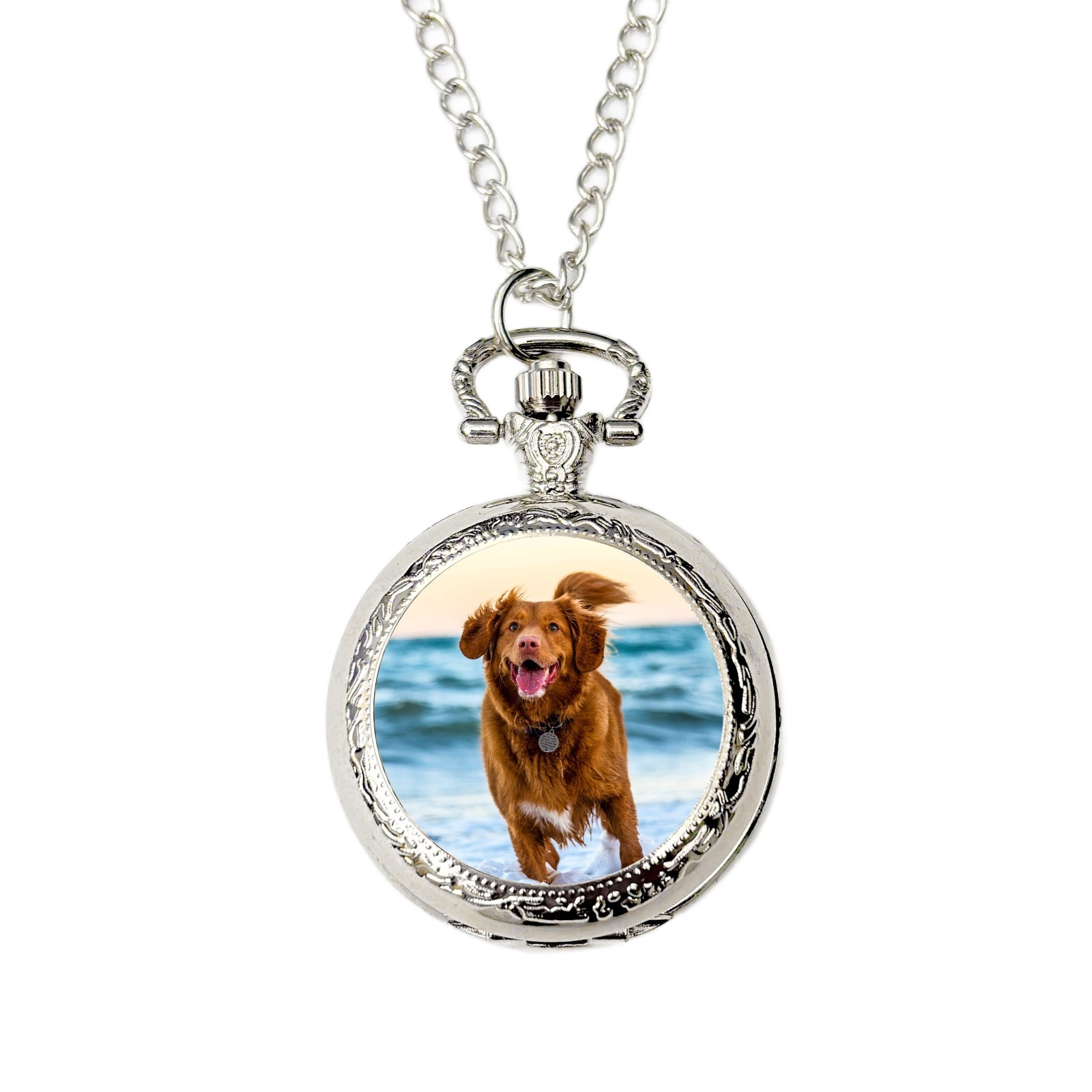 Personalised Pet Photo Pocket Watch • Custom Dog Cat Rabbit Gift – Custom Photo