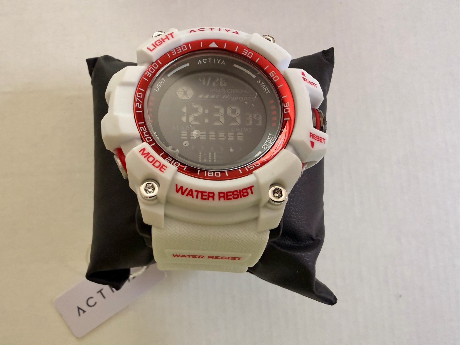 Activa X Invicta Digital Men’s Watch – 56mm, White ACW8020-012 – white/red