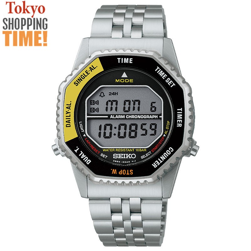 Seiko Selection SBJG017 Rotocall Chronograph Stainless Digital Quartz Men Watch