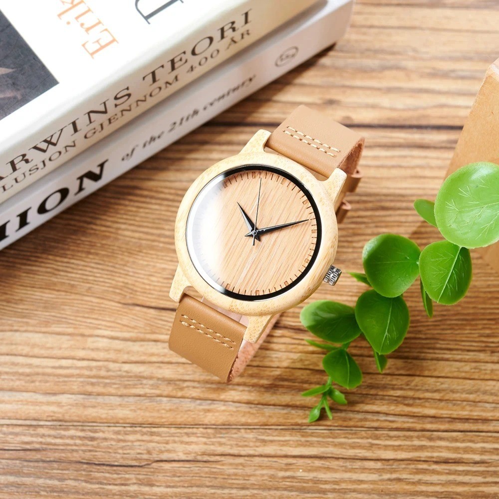 New Watch Women relogio masculino Quartz Watches Men Bamboo Wood – Free Shiping