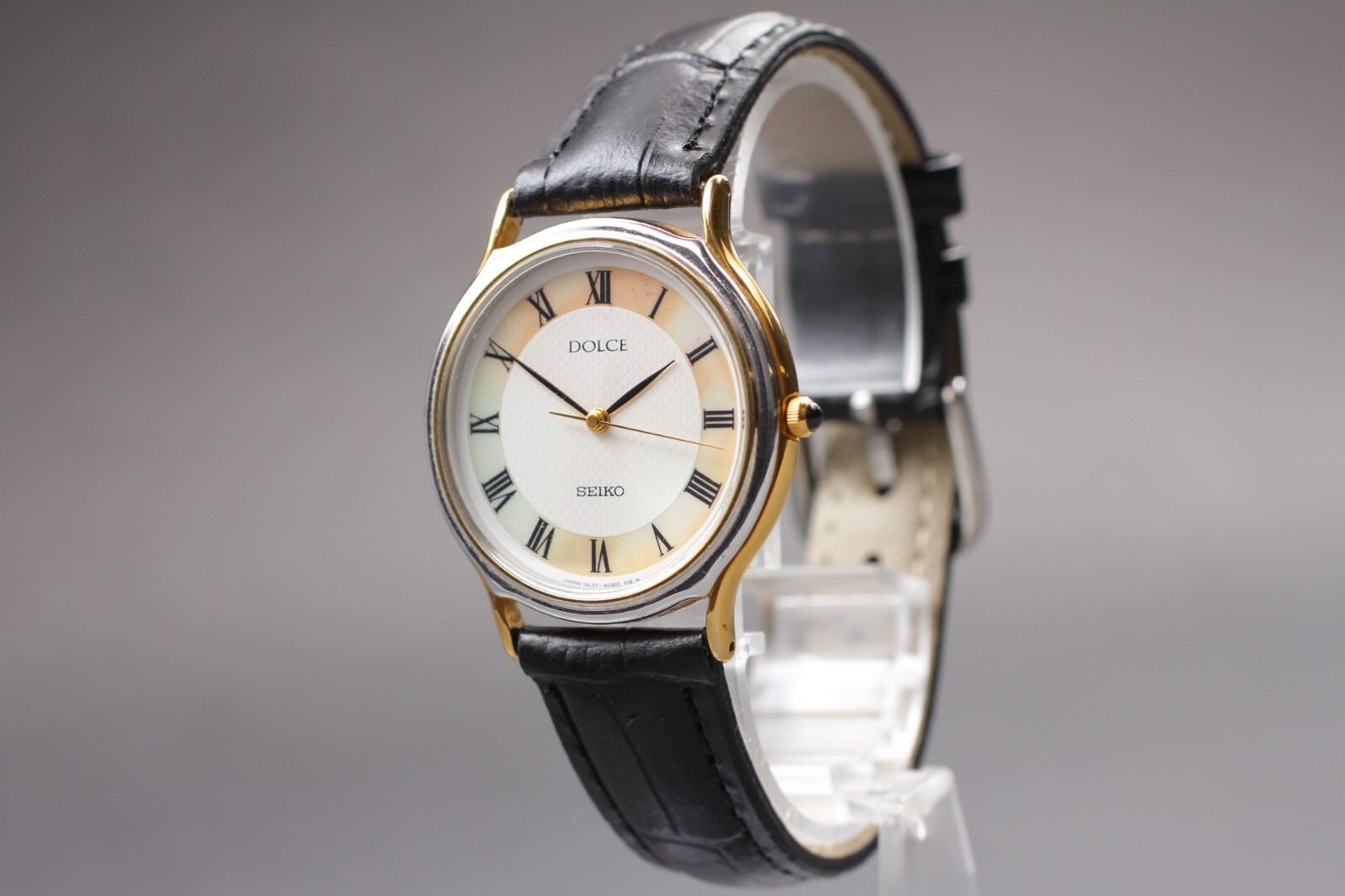 Vintage 1995 Exc+5 Seiko Dolce 5E31-6D60 SADX017 HAQ MOP Quartz Mens Watch JAPAN