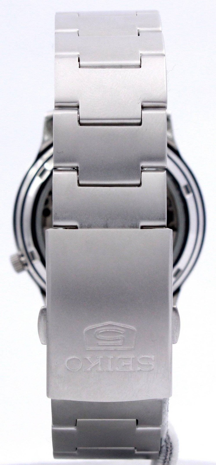 Seiko 5 Automatic Black Dial Silver Band SNK SNK809K1 30M Mens Watch 37 mm Steel