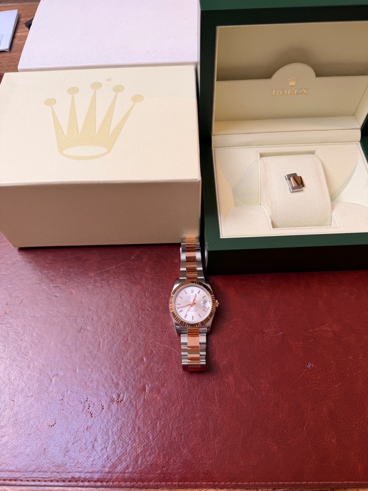 Rolex Datejust 116261 Rose Gold and SS Oyster Bracelet