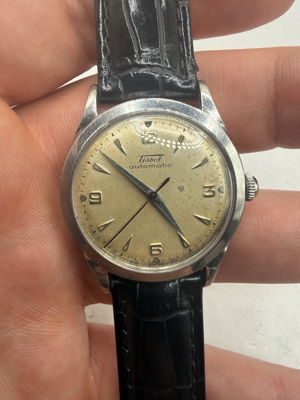 VINTAGE Men’s 1950s Tissot BUMPER MOVEMENT Automatic Watch FULLY SERVICED