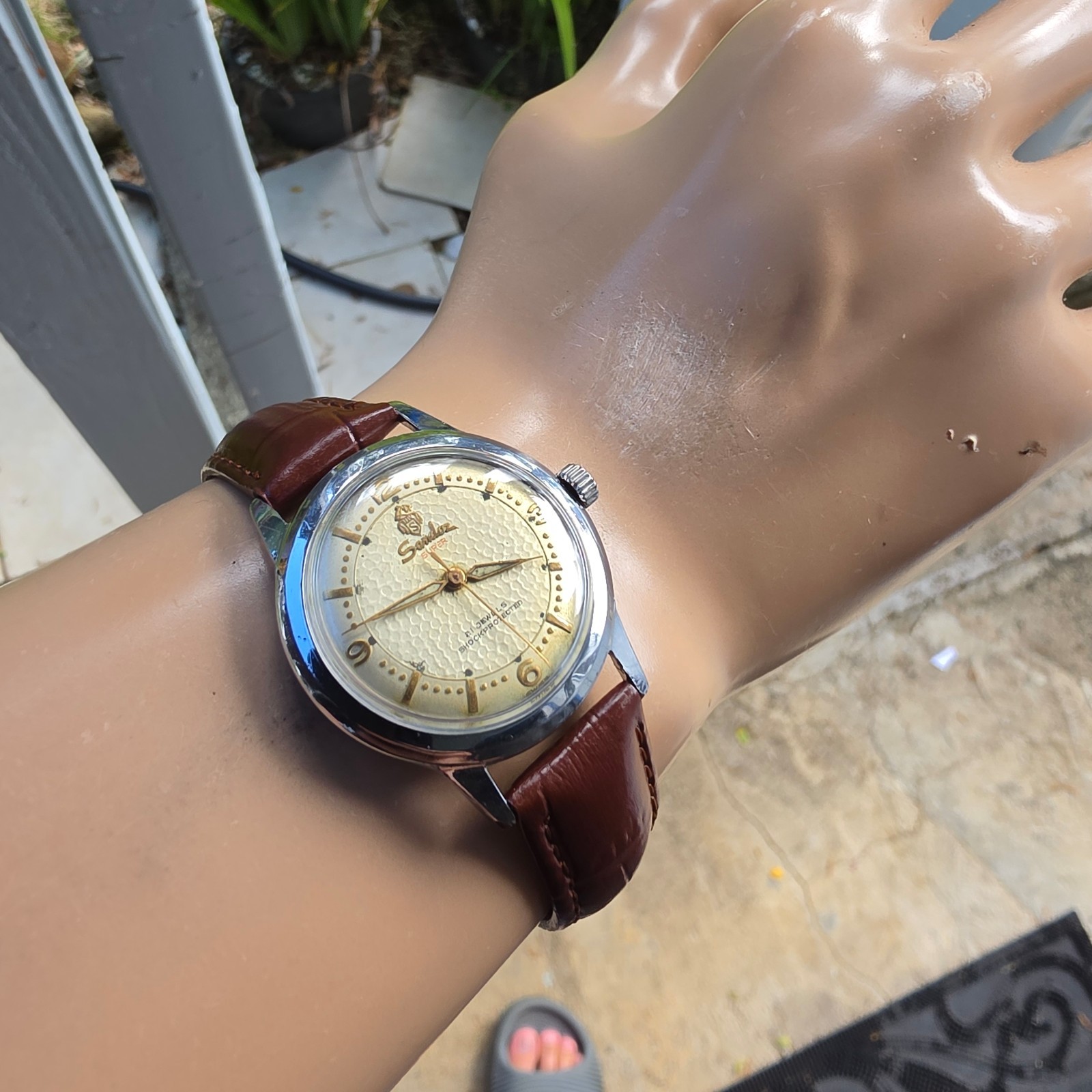 Vintage SANDOZ SUPER men’s manual wind watch 21Jewels swiss made 1960s