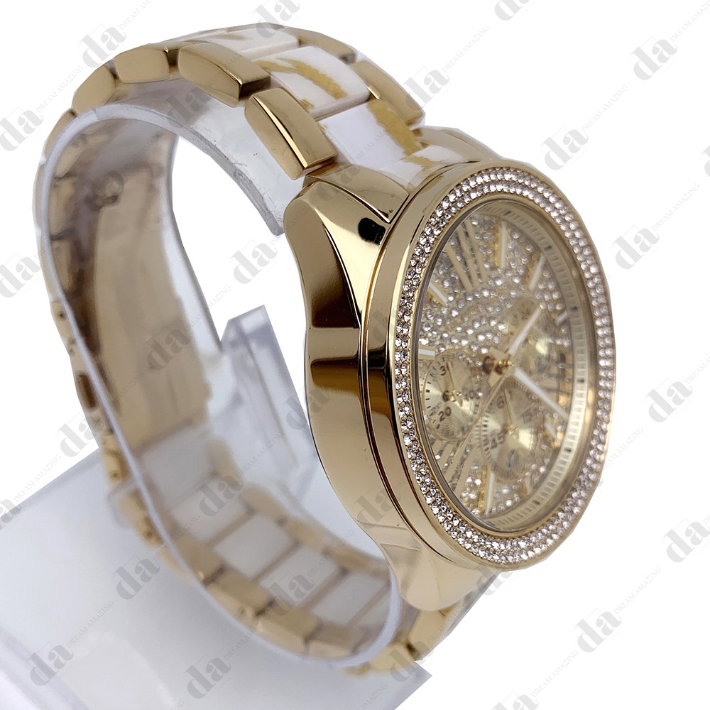 Michael Kors MK6157 Wren Gold Tone Crystal Chronograph Quartz Ladies Watch