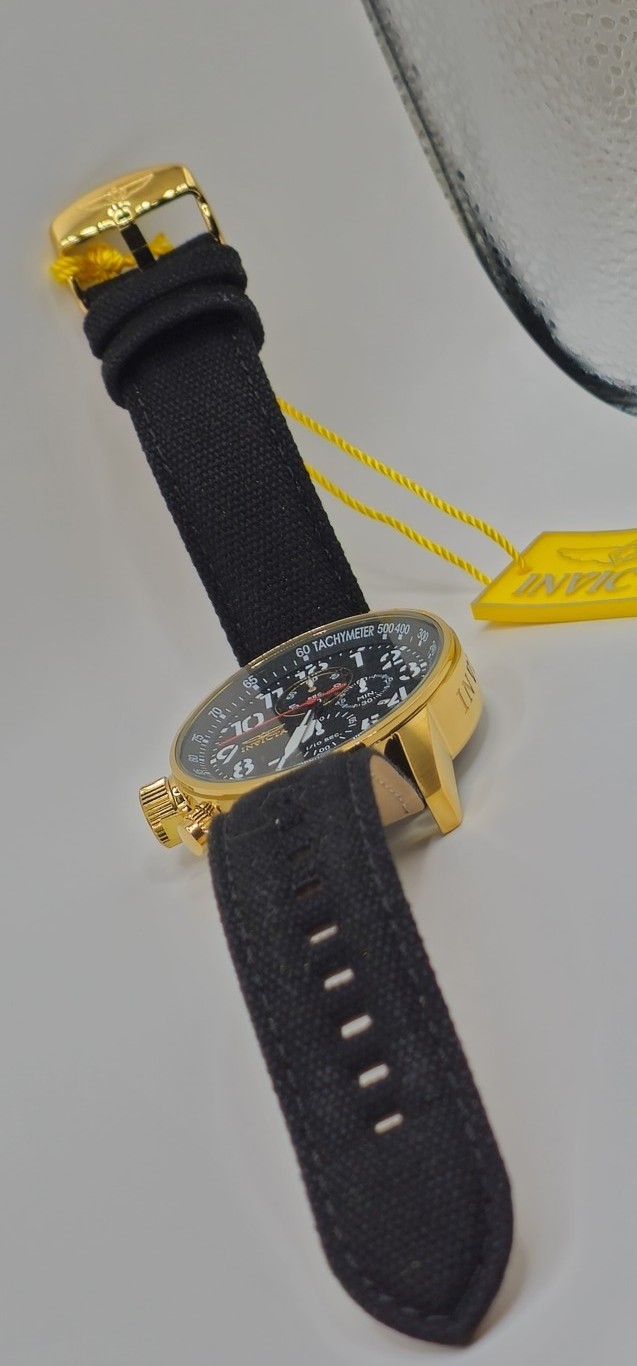 Invicta 1515 Wrist Watch for Men “Lefty” 18KGIP