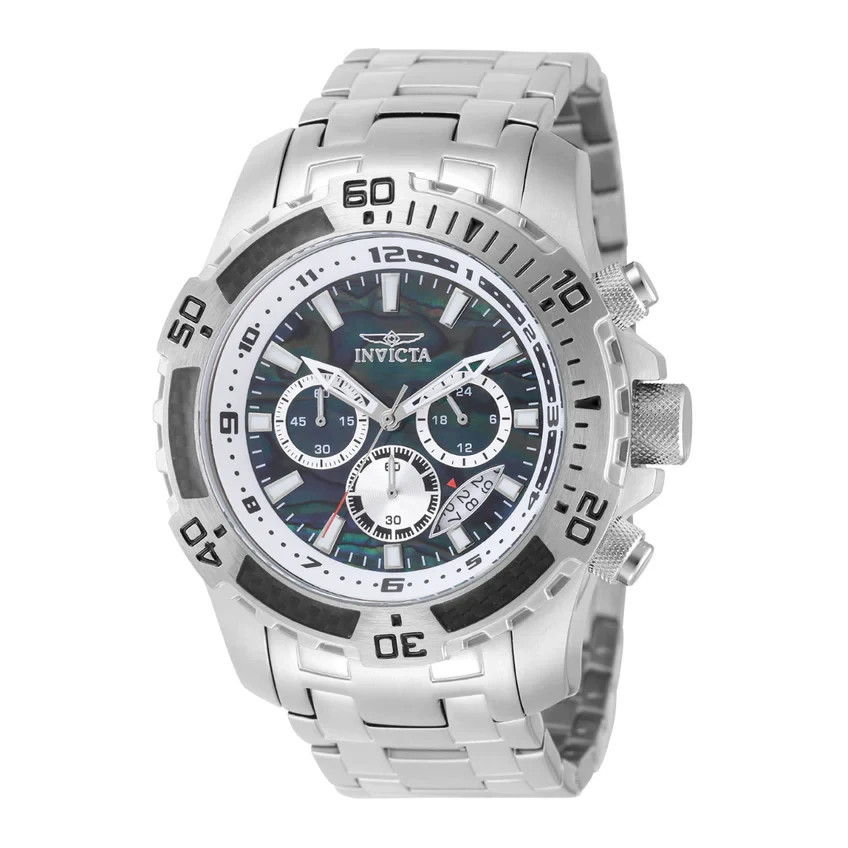 Invicta Pro Diver SCUBA Men’s Watch w/ Abalone Dial – 51mm, Steel (49855)