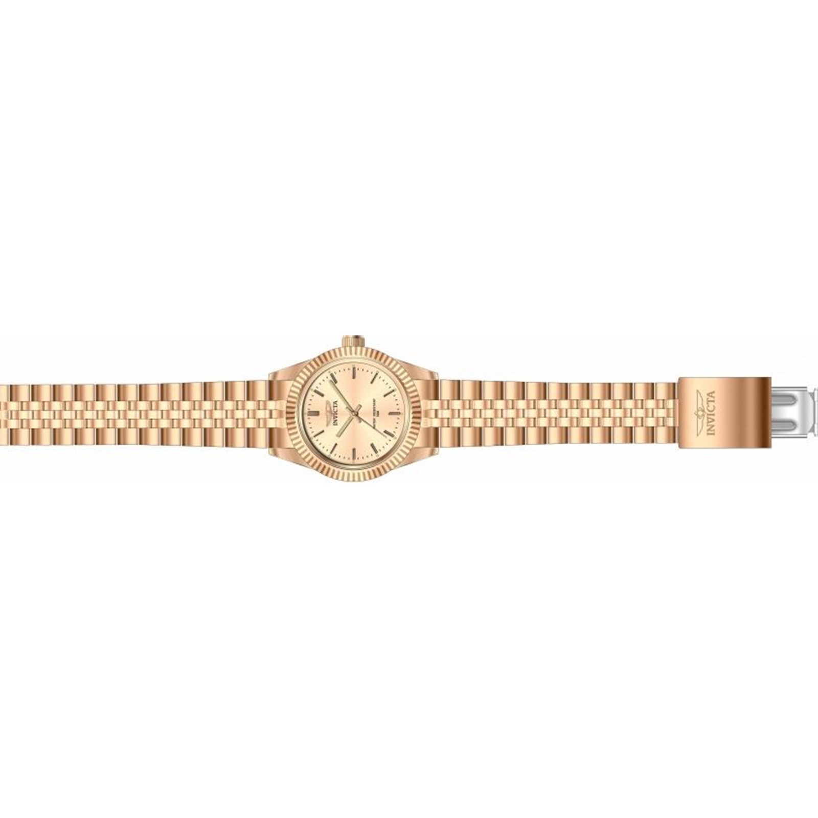 Invicta Lady 29417 Specialty Quartz 3 Hand Rose Gold Dial Watch
