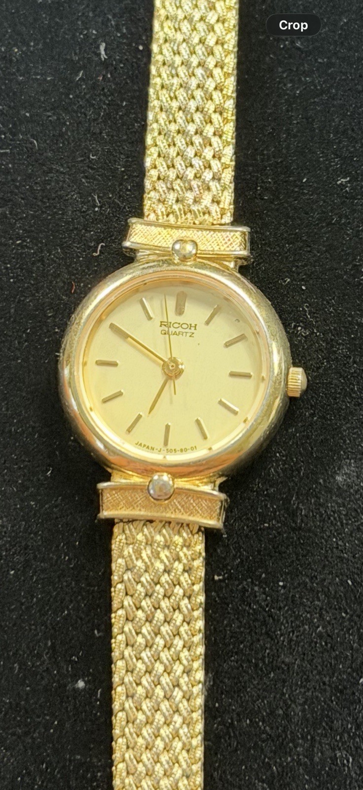 Vintage Ricoh Women’s Watch Goldtone 6.5 Inches