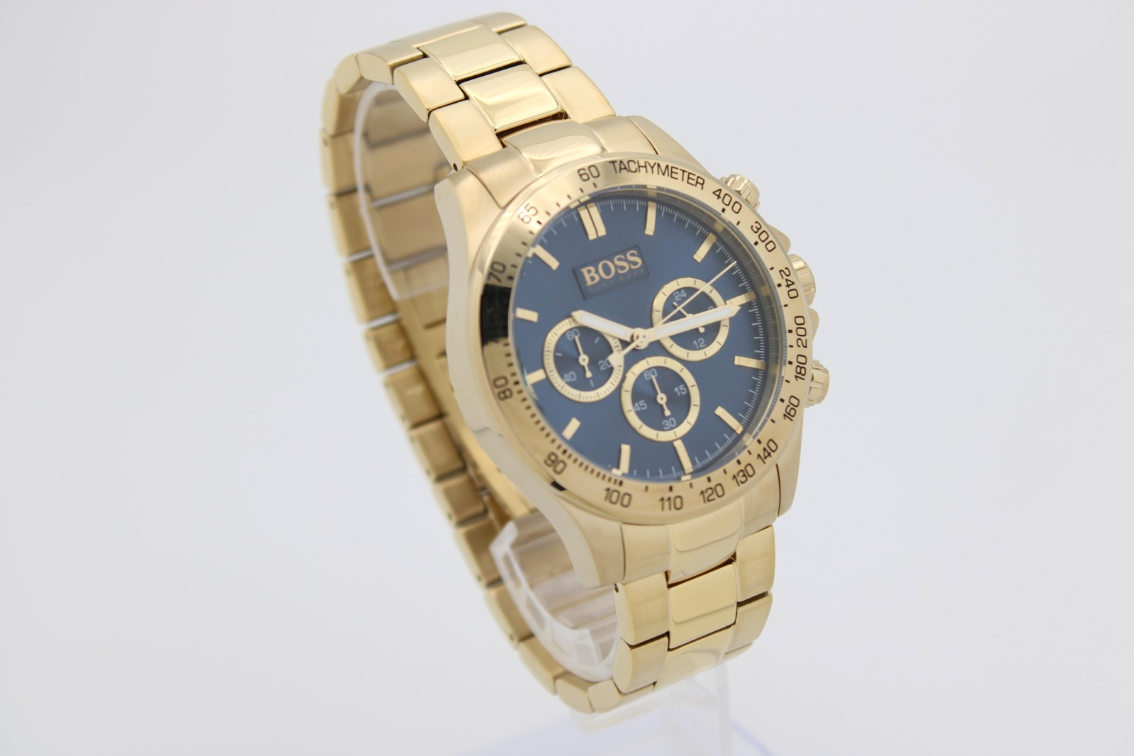HUGO BOSS 44mm Blue Dial Men’s Watch Ikon HB1513340 Chrono Quartz