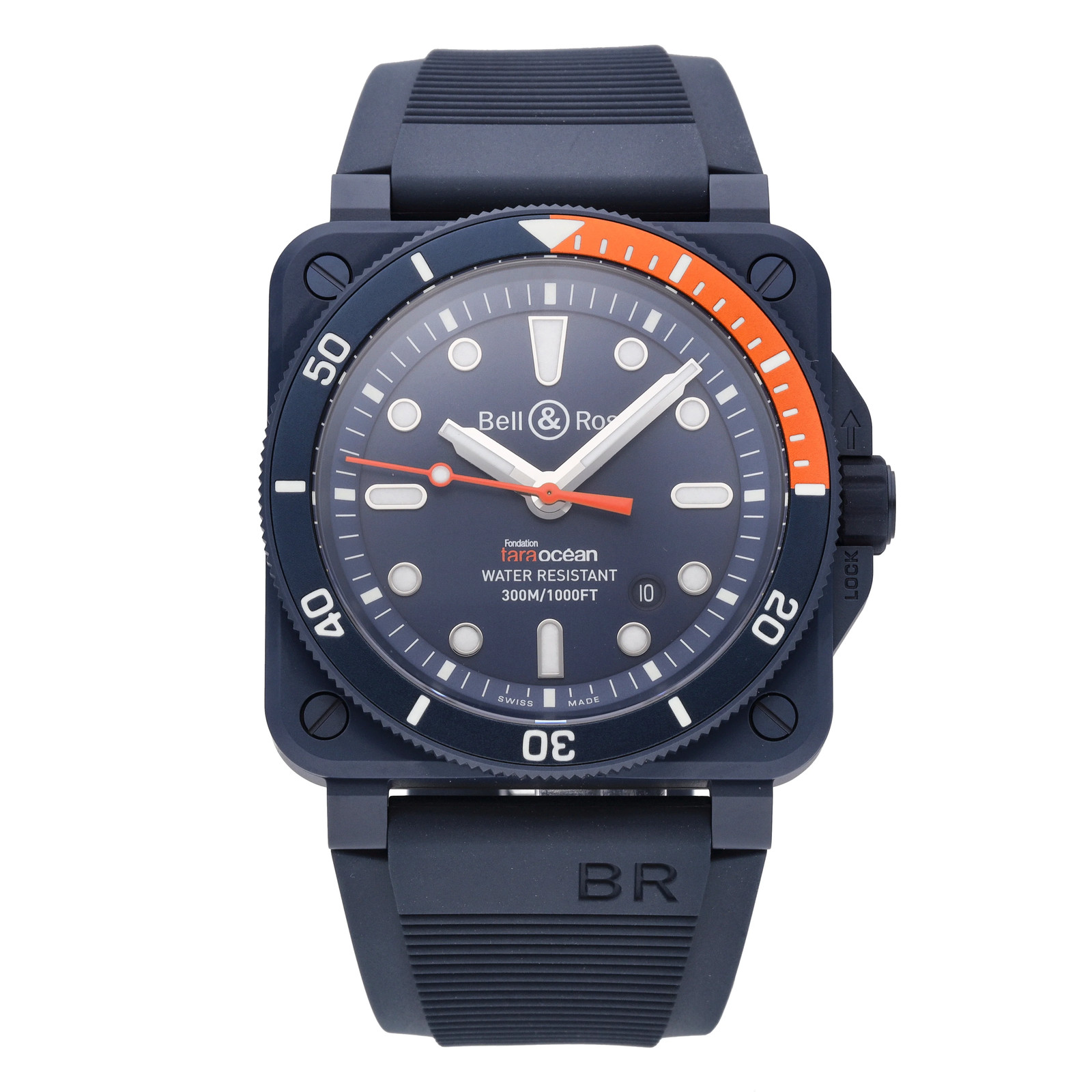 Bell & Ross BR-03 Diver Tara Blue Dial Automatic Men’s Watch BR0392-D-TR-CE/SRB