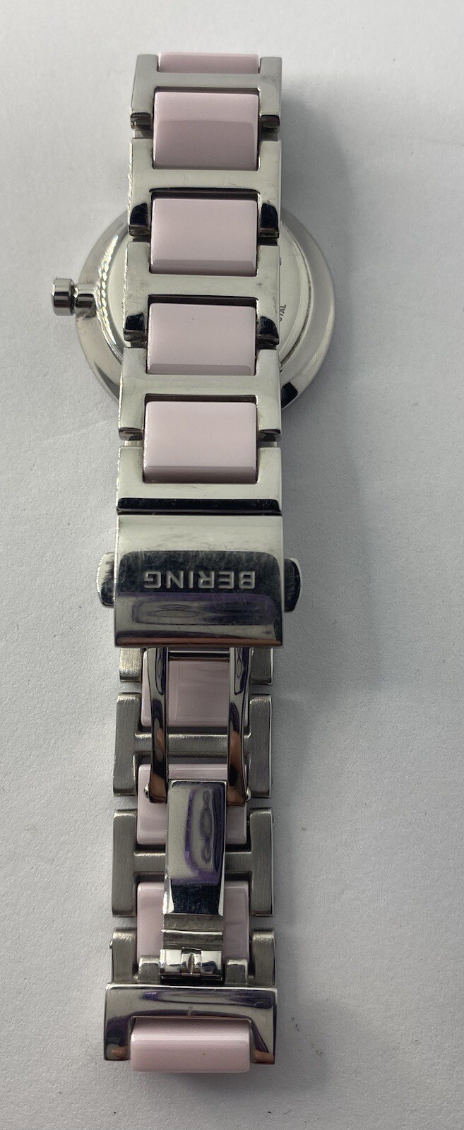💯% Bering Women 10725-999 Ceramic Pink Dial Pink Watch Stainless/Ceramic