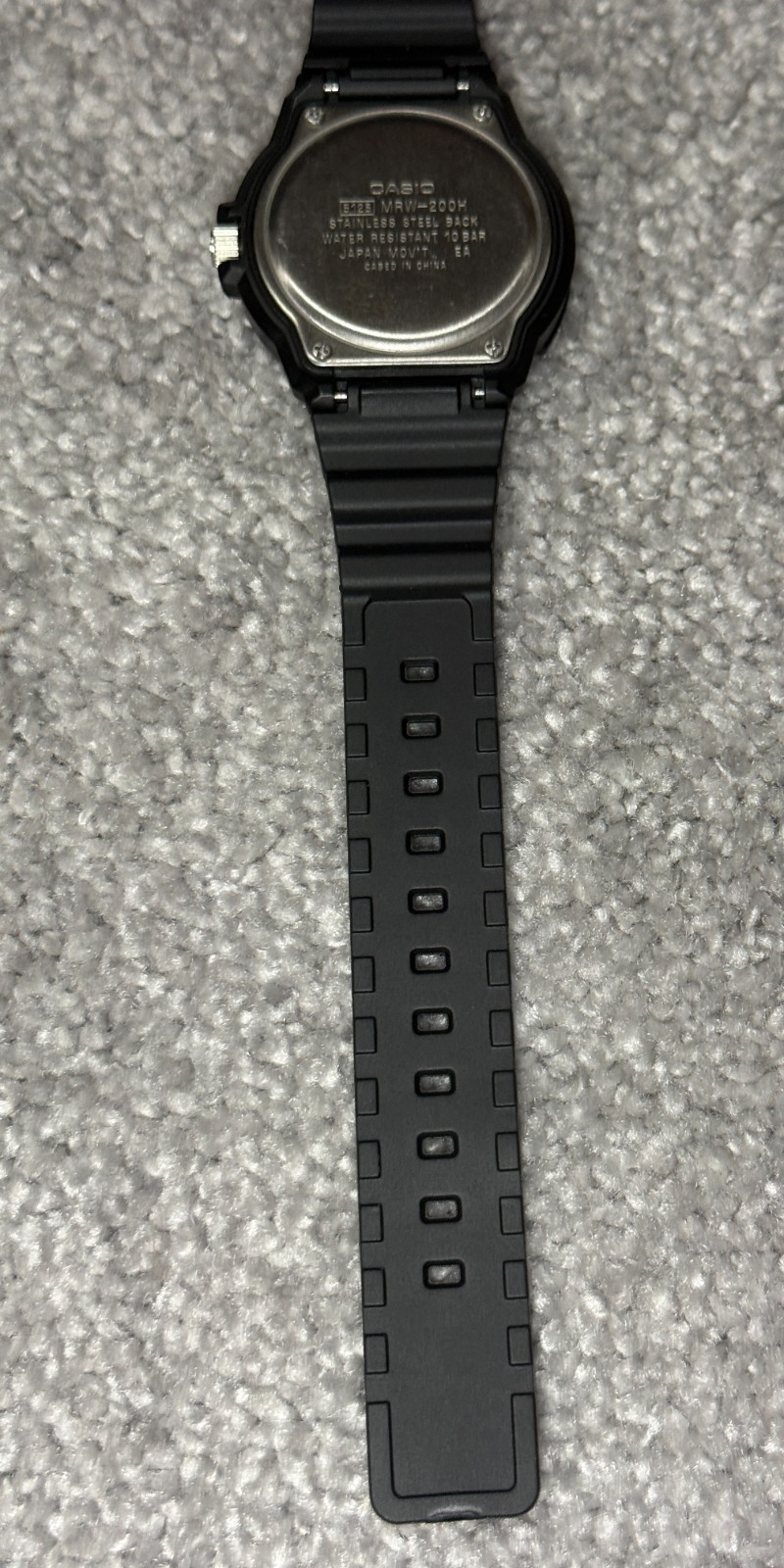 Casio MRW-200H Analog Watch Orange Black Day/Date 100 Meter WR With New Battery