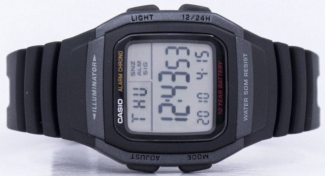 Casio Youth Digital Illuminator W-96H-1BVDF W96H-1BVDF Men’s Watch