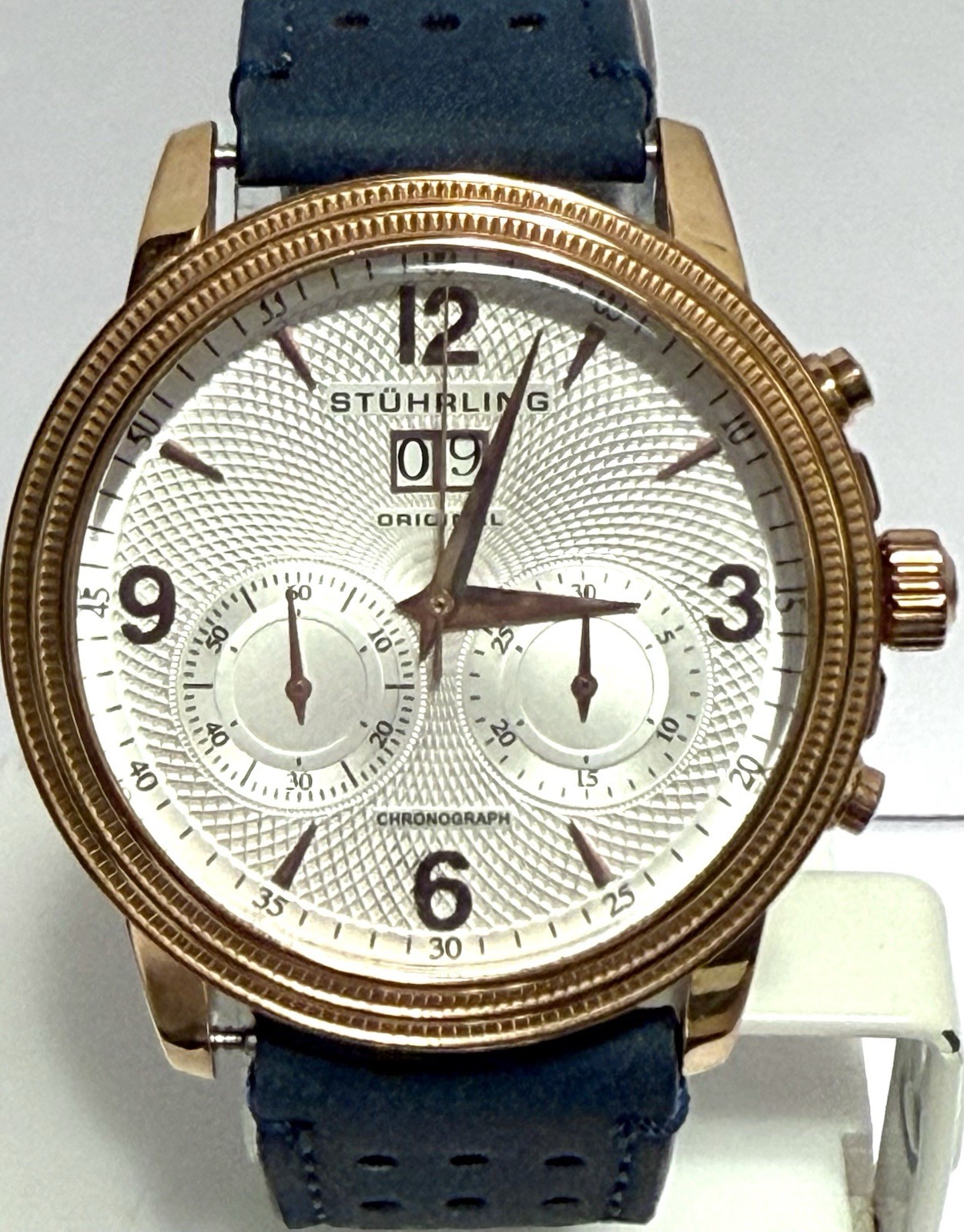 45mm Rosetone | Mechanical Chrono | Big Date | MERCURY Stuhrling Watch