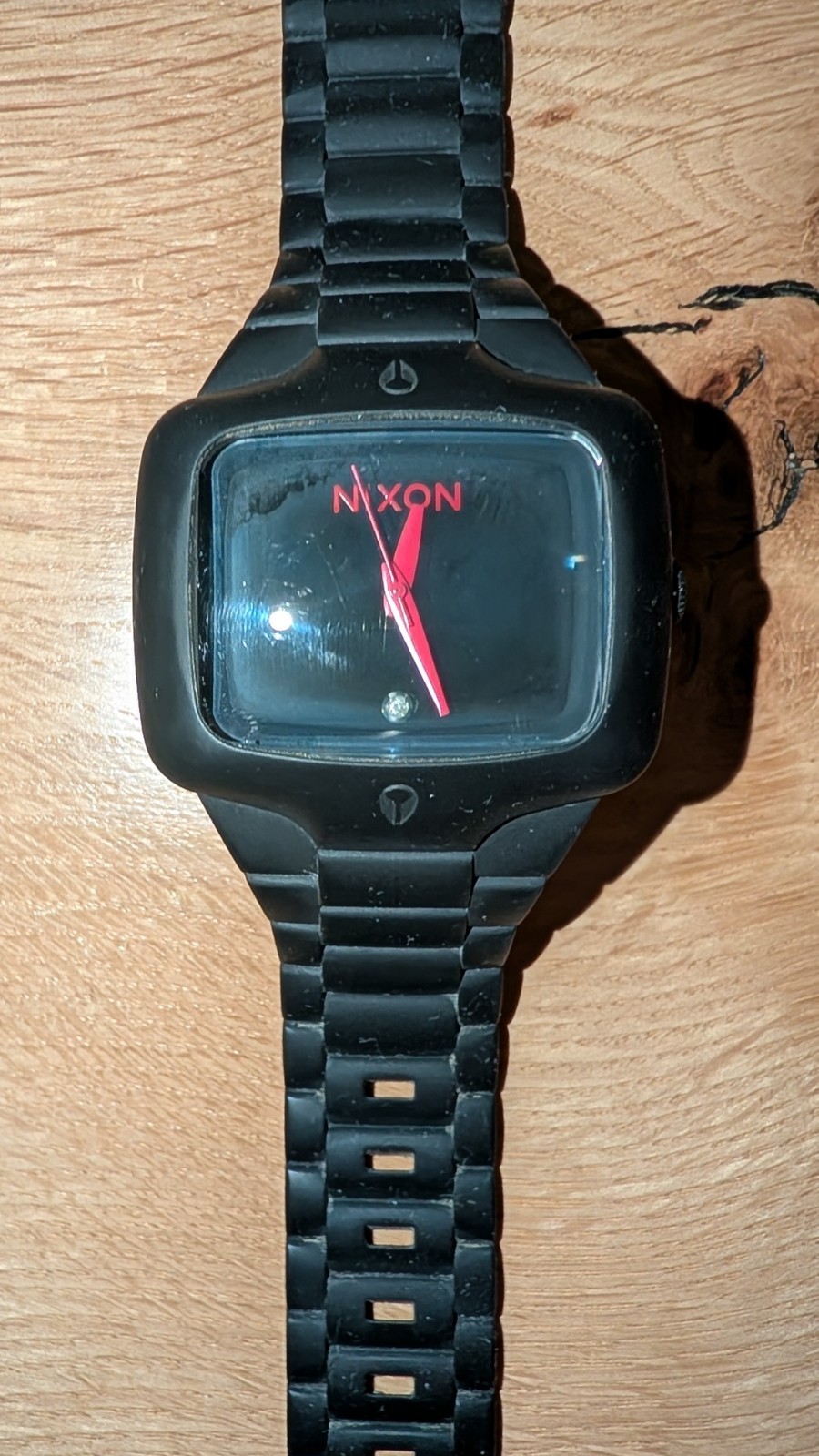 Nixon Rubber Player Watch Matte Charcoal Grey/Red