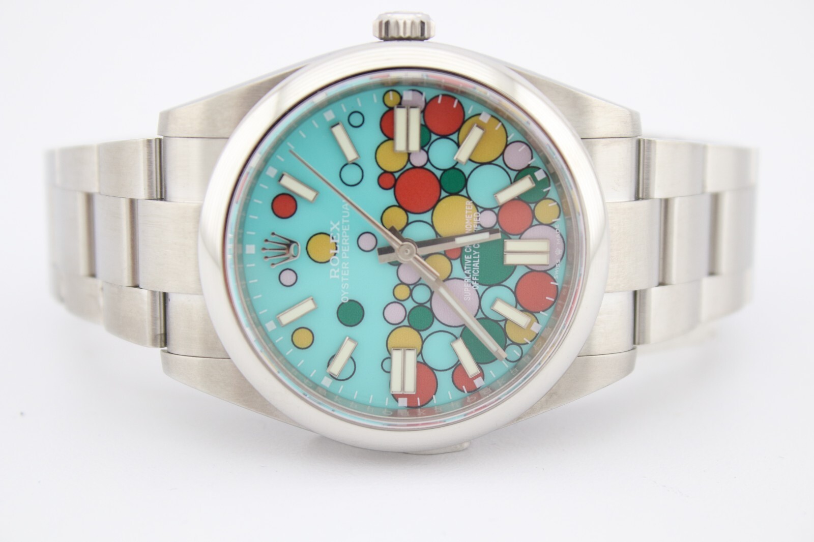 Rolex 124300 Oyster Perpetual 41mm Custom Celebration Dial
