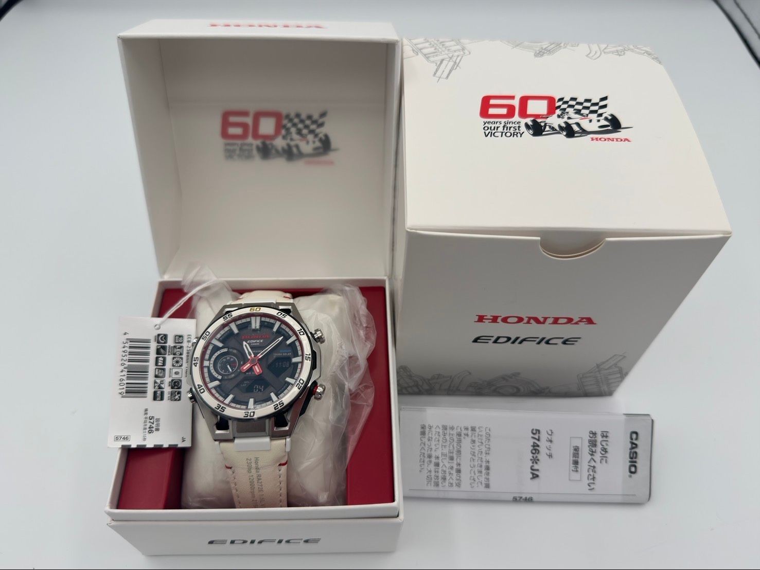 Casio Edifice × Honda ECB-2300HR-1AJR F1 60th Anniversary Limited Watch JDM