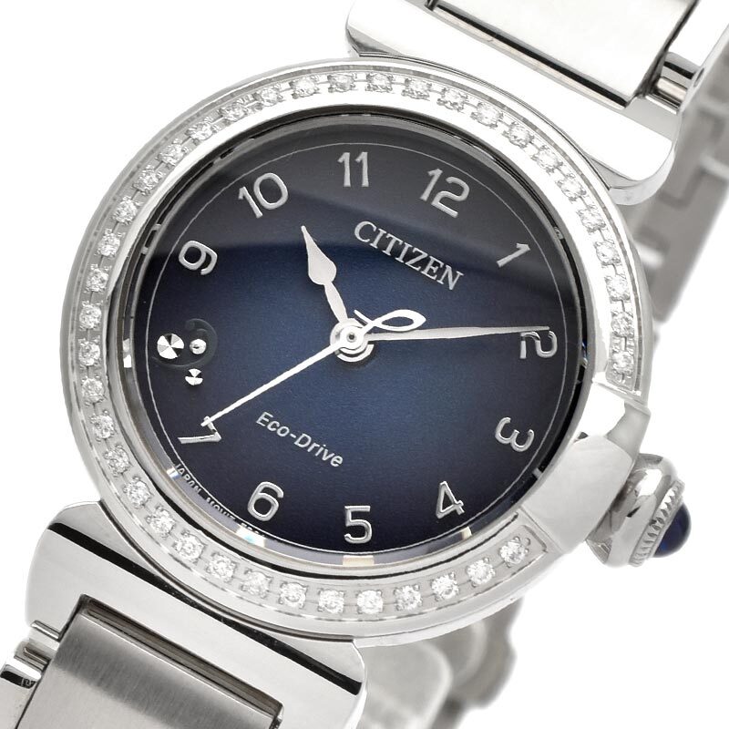 CITIZEN L ROUND Collection EM1120-87L Eco-Drive Solar Watch Blue Dial 26mm
