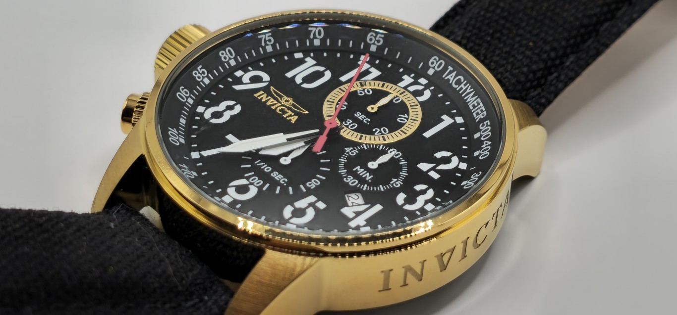 Invicta 1515 Wrist Watch for Men “Lefty” 18KGIP