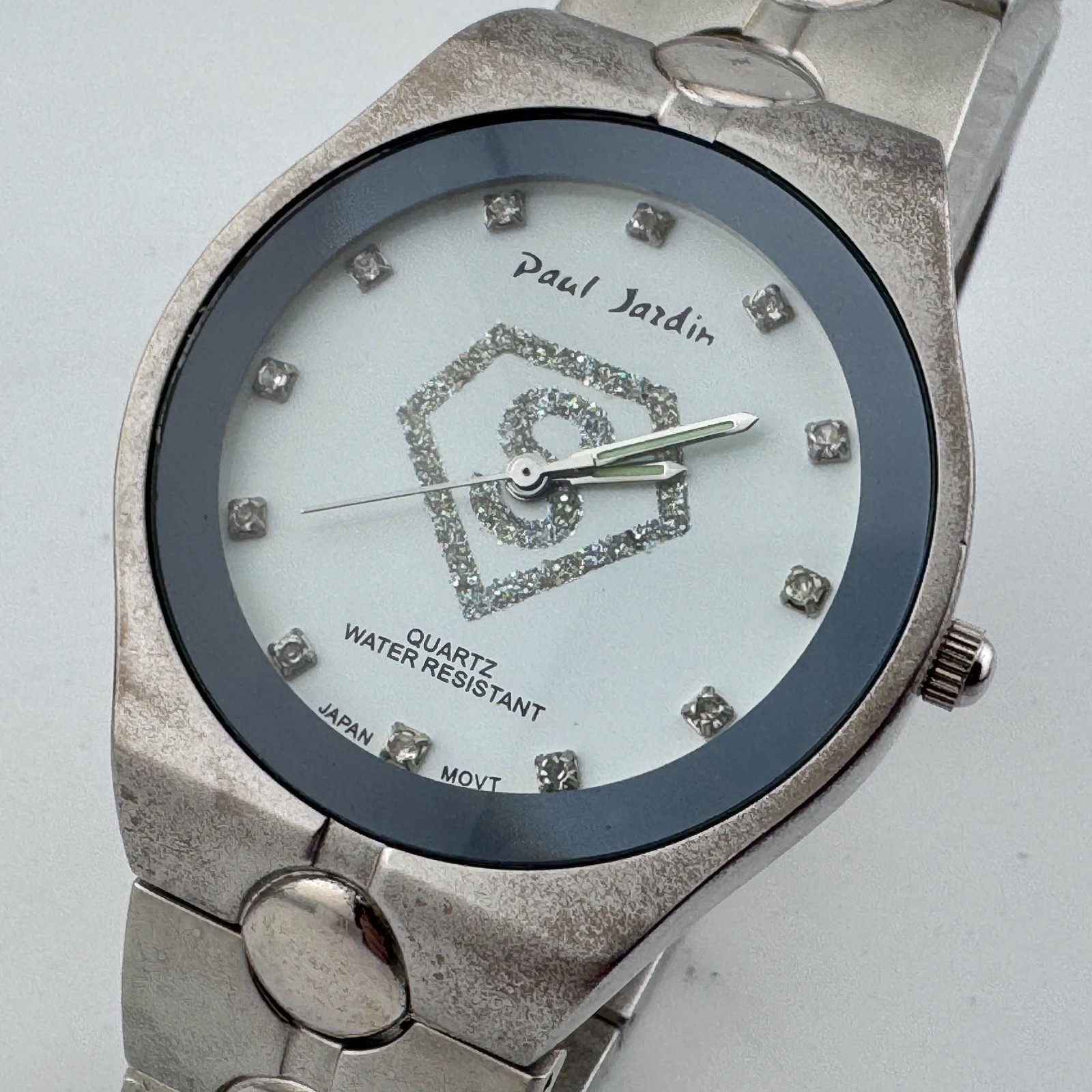 Paul Jardin Quartz Watch Men Silver 40mm Japan Movt Analog New Battery 8.25″