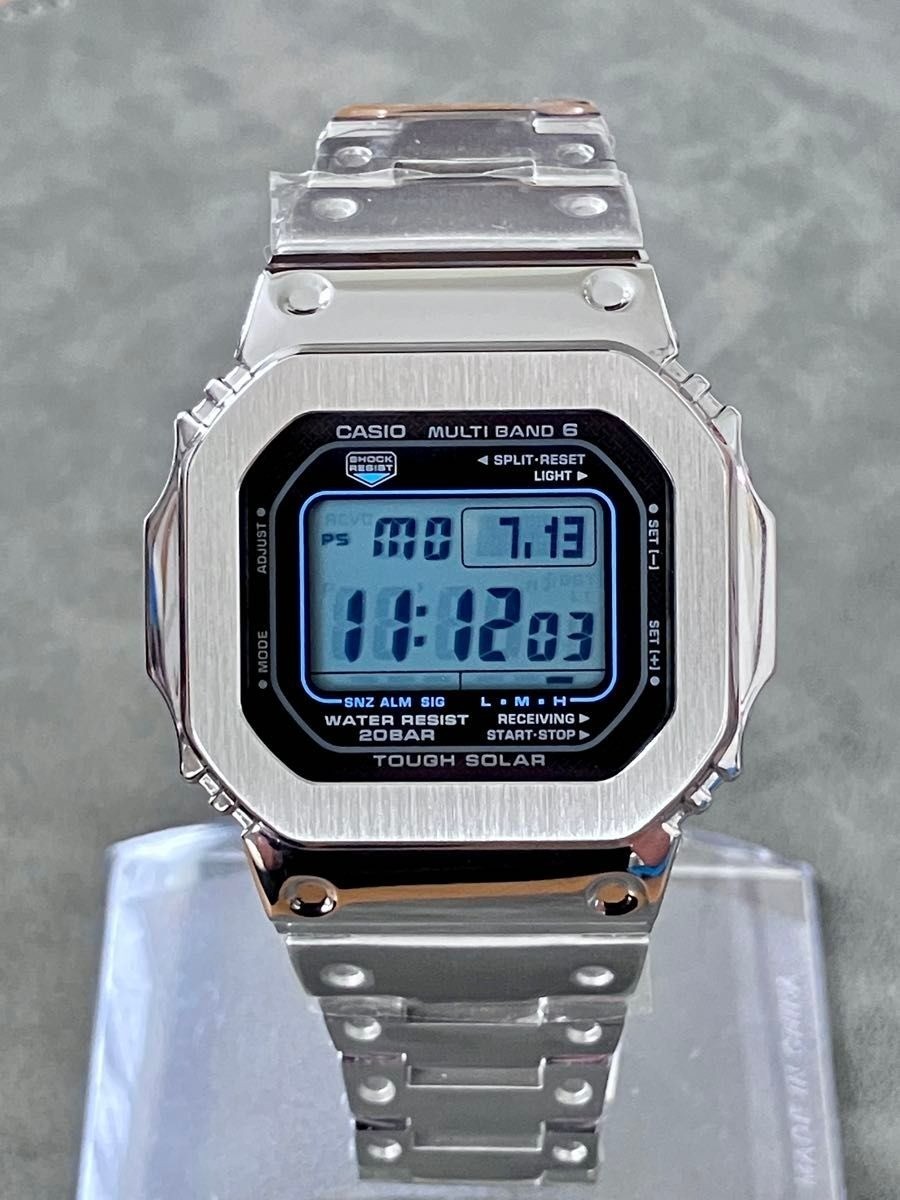 CASIO G-SHOCK GW-M5610U-1CJF Full Metal Watch Digital Solar Silver