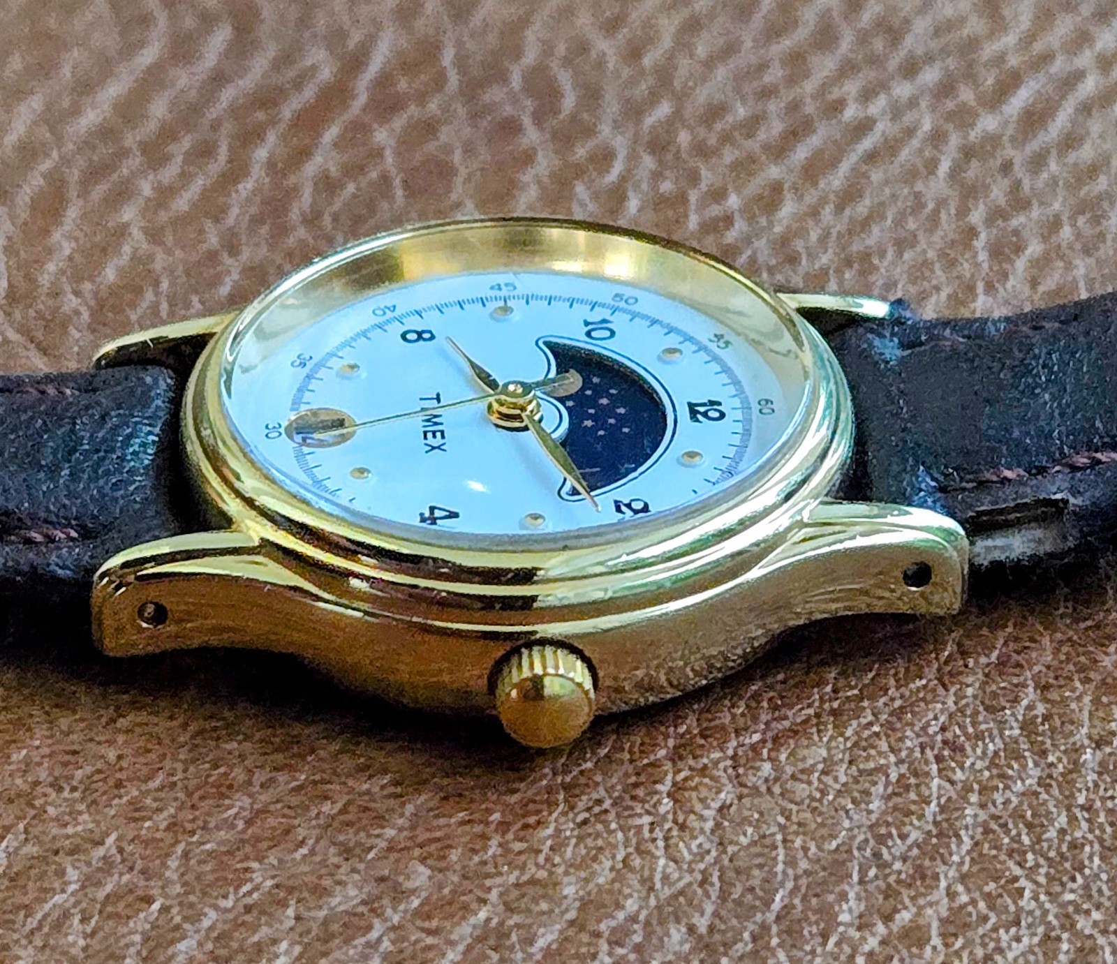 Timex Moon Phase Vintage Ladies Watch