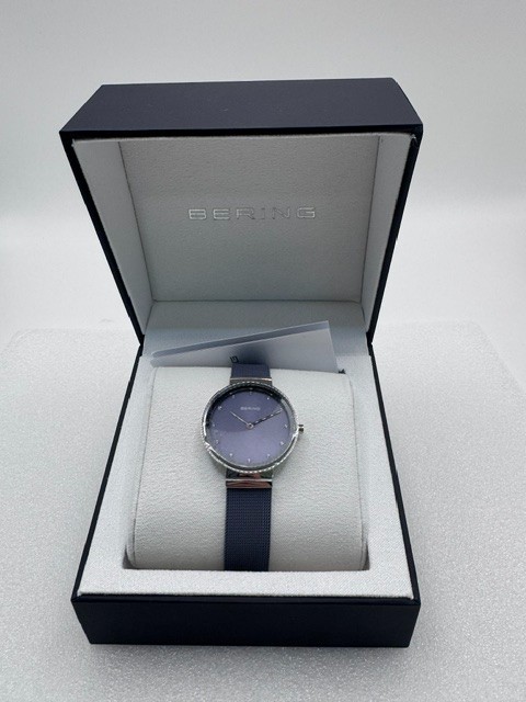 Beauty Bering Women’s Watch Classic 10131-909 Lavender Dial Mesh Stainless Steel