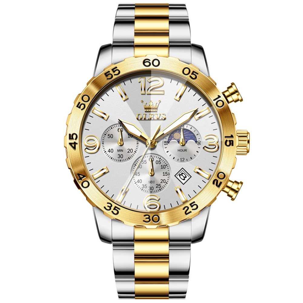 OLEVS Japan Movement Leisure Classics Dress Gents Easy Read Quartz Watch 3678